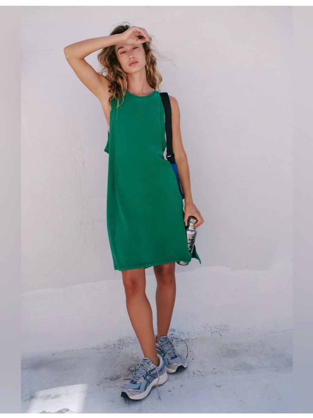 FP Movement by Free People Hot Shot Tunic Tank NWOT in Heritage Green - Picture 2 of 7